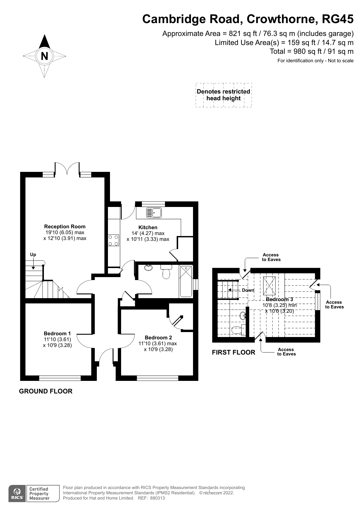 Cambridge Road, Crowthorne, Berkshire RG45, 3 bedroom bungalow for sale