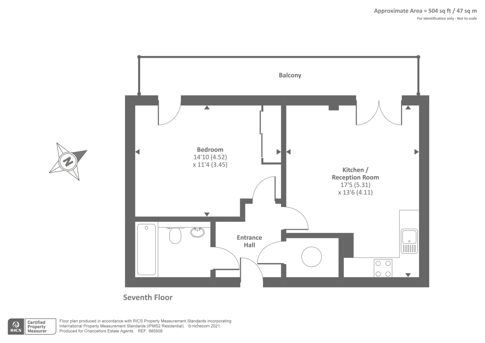 Flat 80, 26, High Street, Slough floorplan