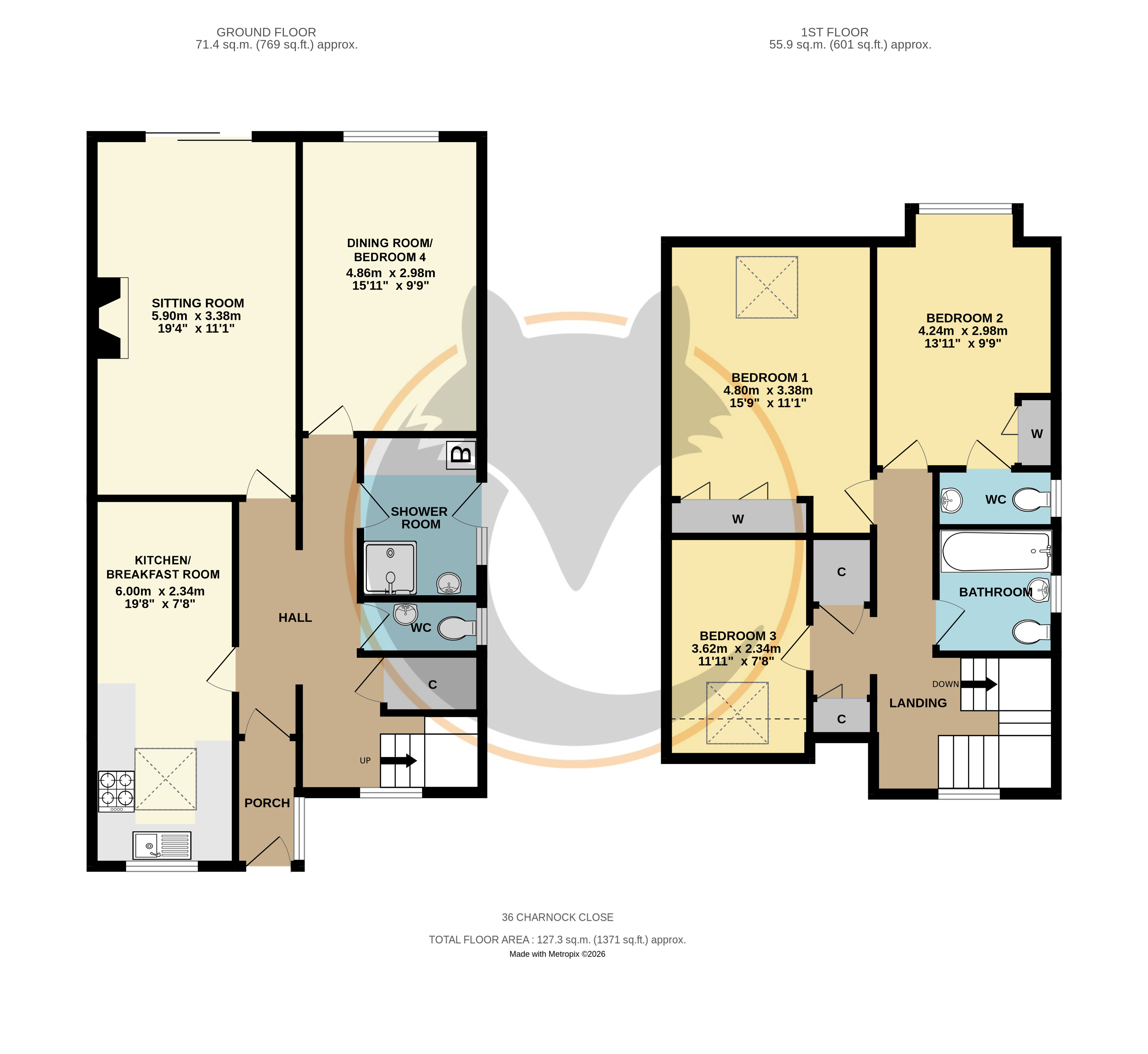 36, Charnock Close, Lymington floorplan
