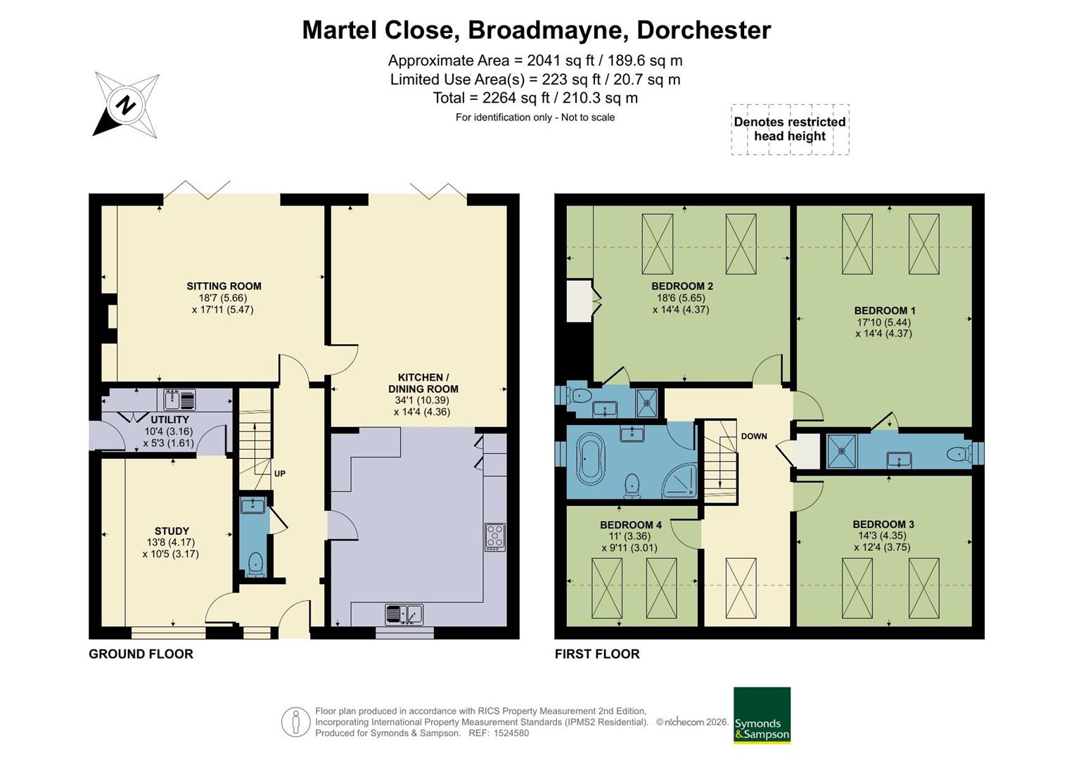 Martel Close, Dorchester floorplan
