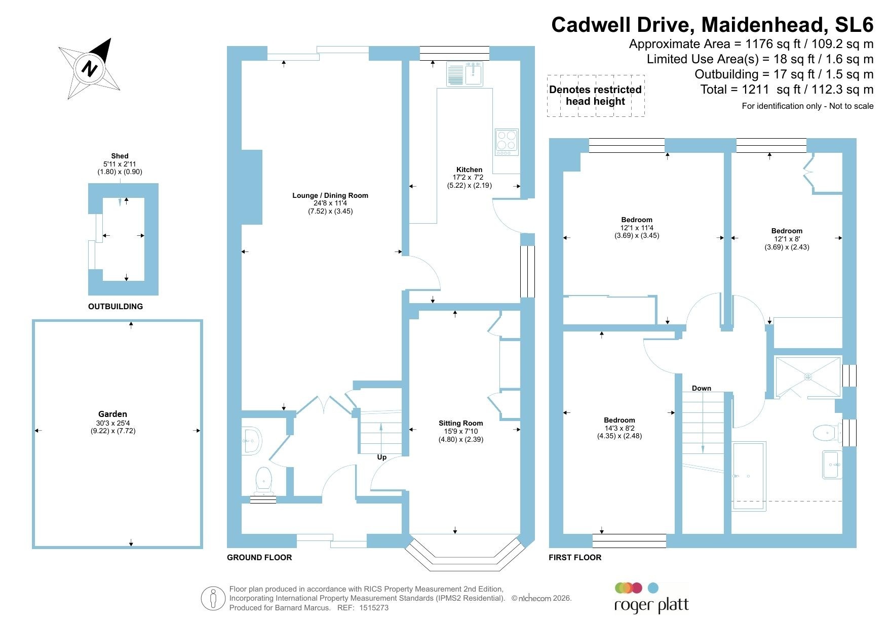 54, Cadwell Drive, Maidenhead floorplan