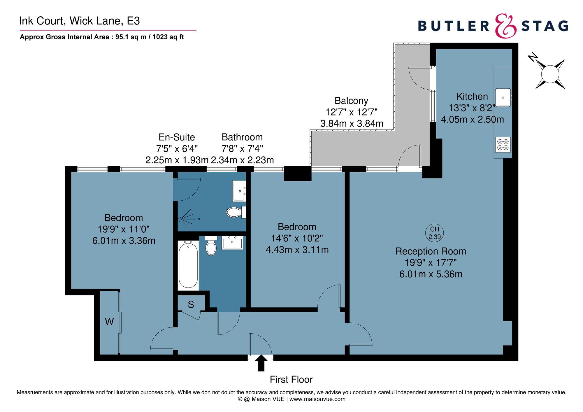 Flat 111, Ink Court, London floorplan