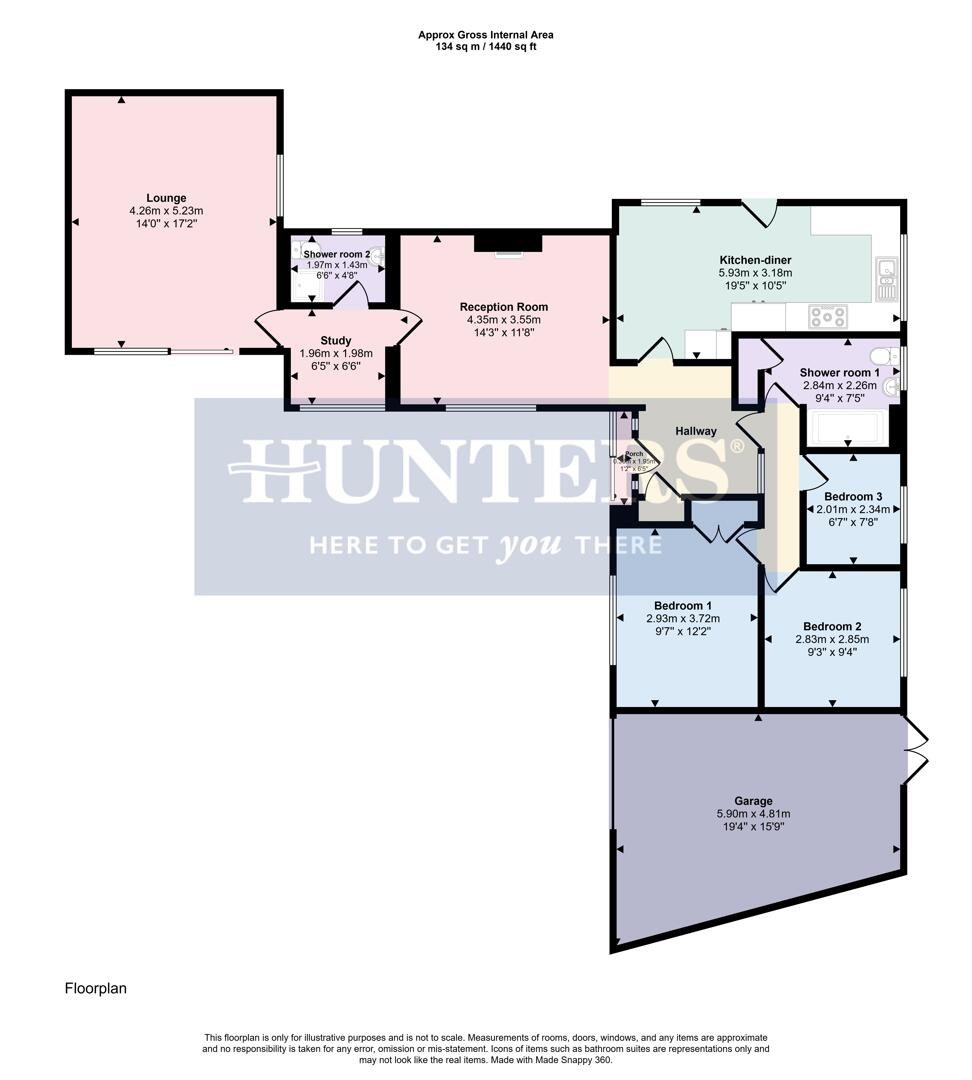 6, Beaufort Close, Leicester floorplan