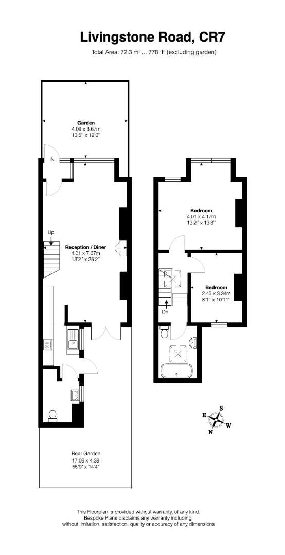 53, Livingstone Road, Thornton Heath floorplan
