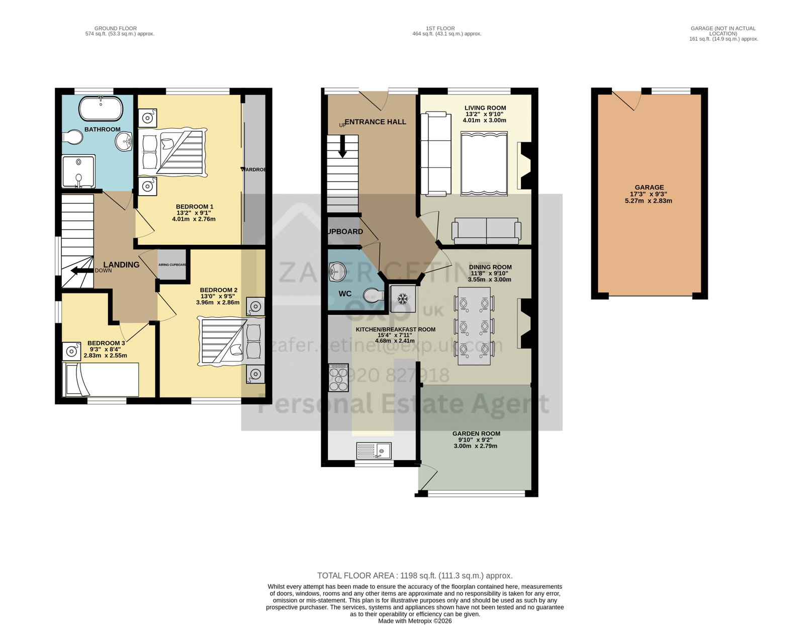18, Priors Road, Cheltenham floorplan