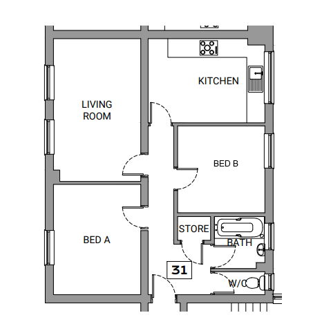 Pearson Square Doctor's Block, Pearson Square, Ipswich floorplan