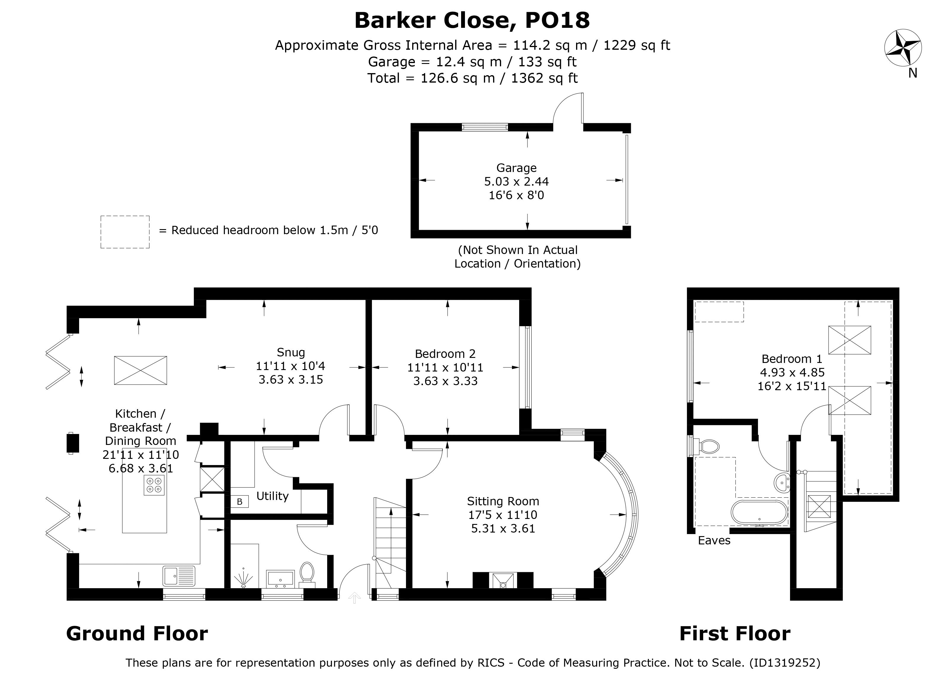 18, Barker Close, Chichester floorplan