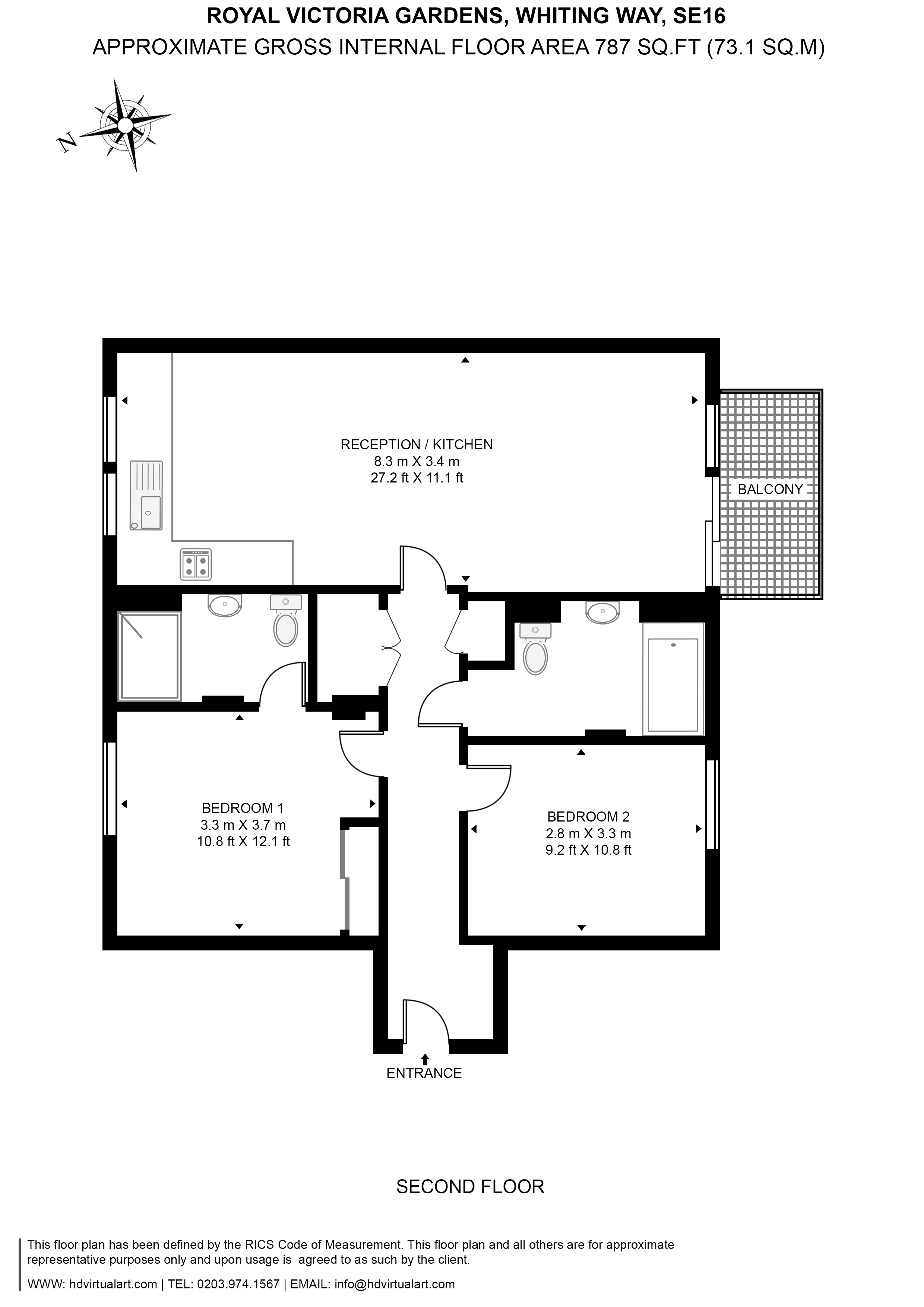 19 Royal Victoria Gardens,, Whiting Way, Rotherhithe floorplan