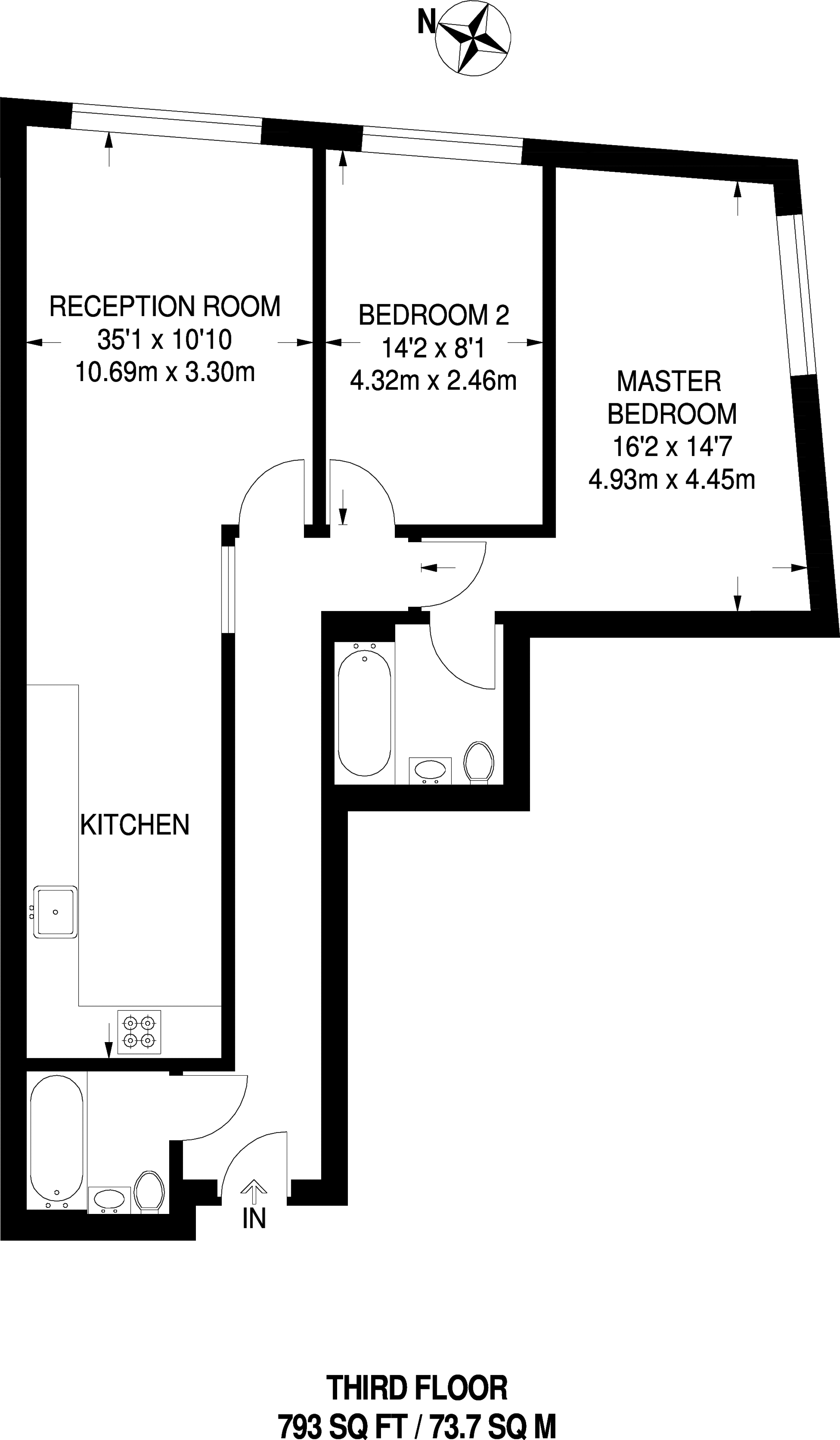 2 Bedrooms Flat to rent in Topham Street, Clerkenwell EC1R