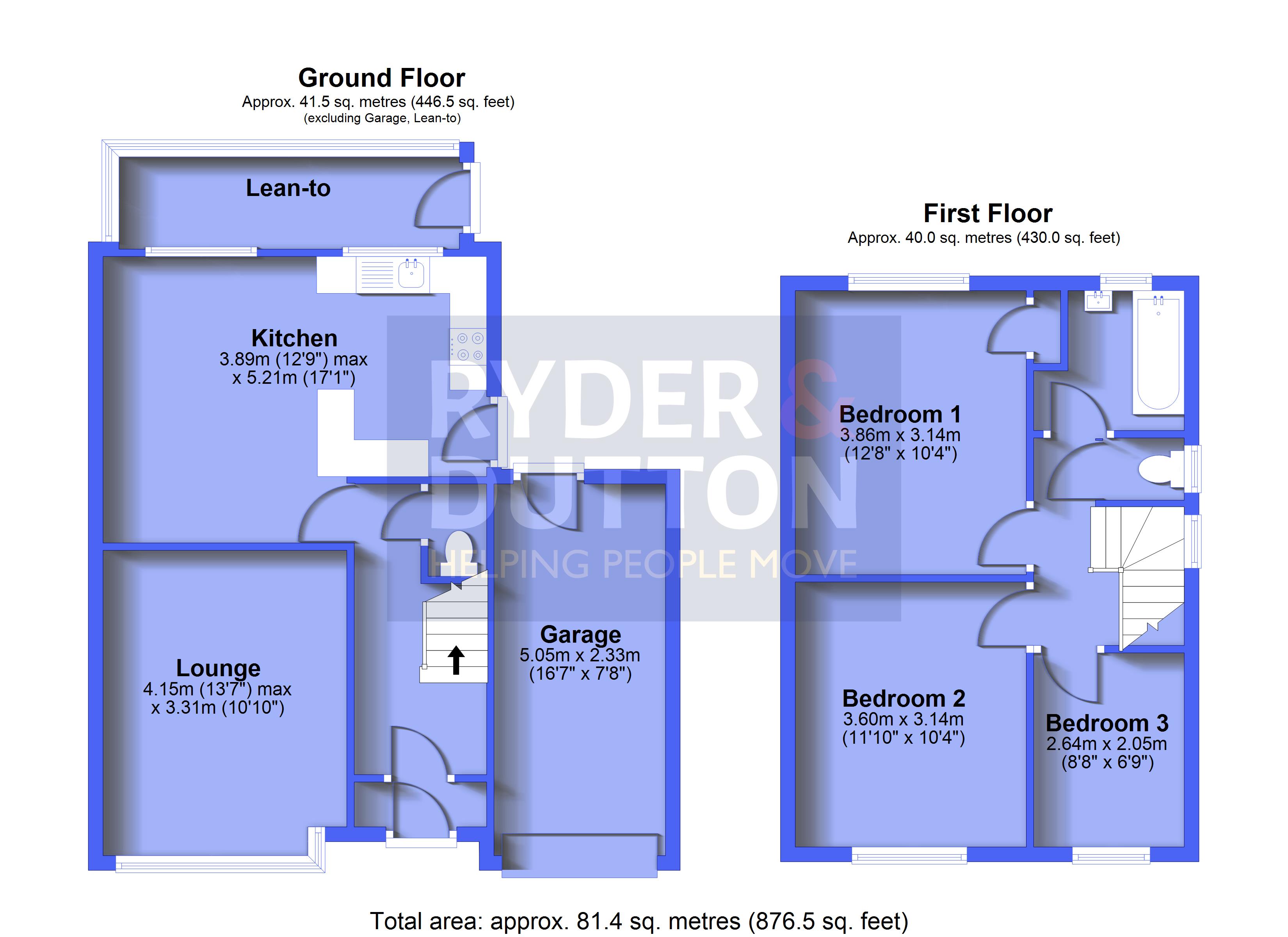 14, Carlton Avenue, Oldham floorplan