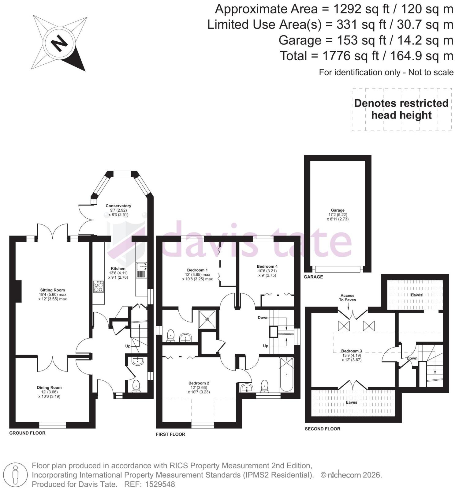 1 The Laurels,, Woodview Road, Reading floorplan