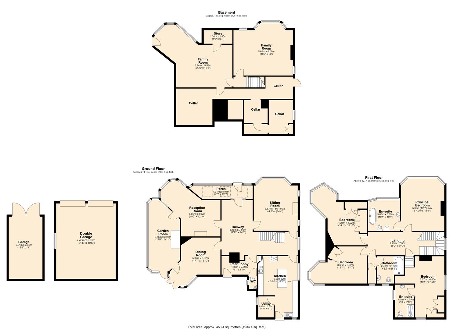 Cotefield, Sheffield Road, Hathersage, Hope Valley floorplan