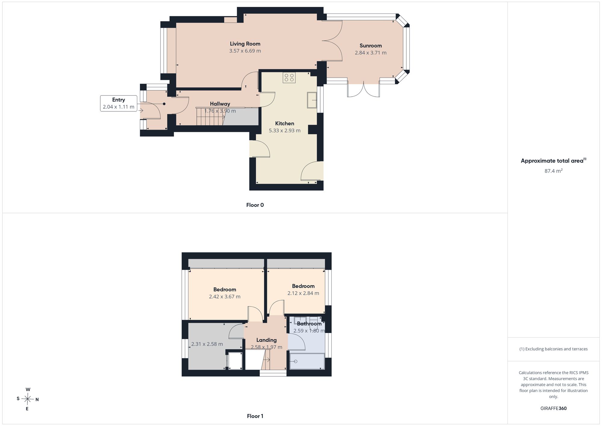 2 Sandalwood, South Shields floorplan