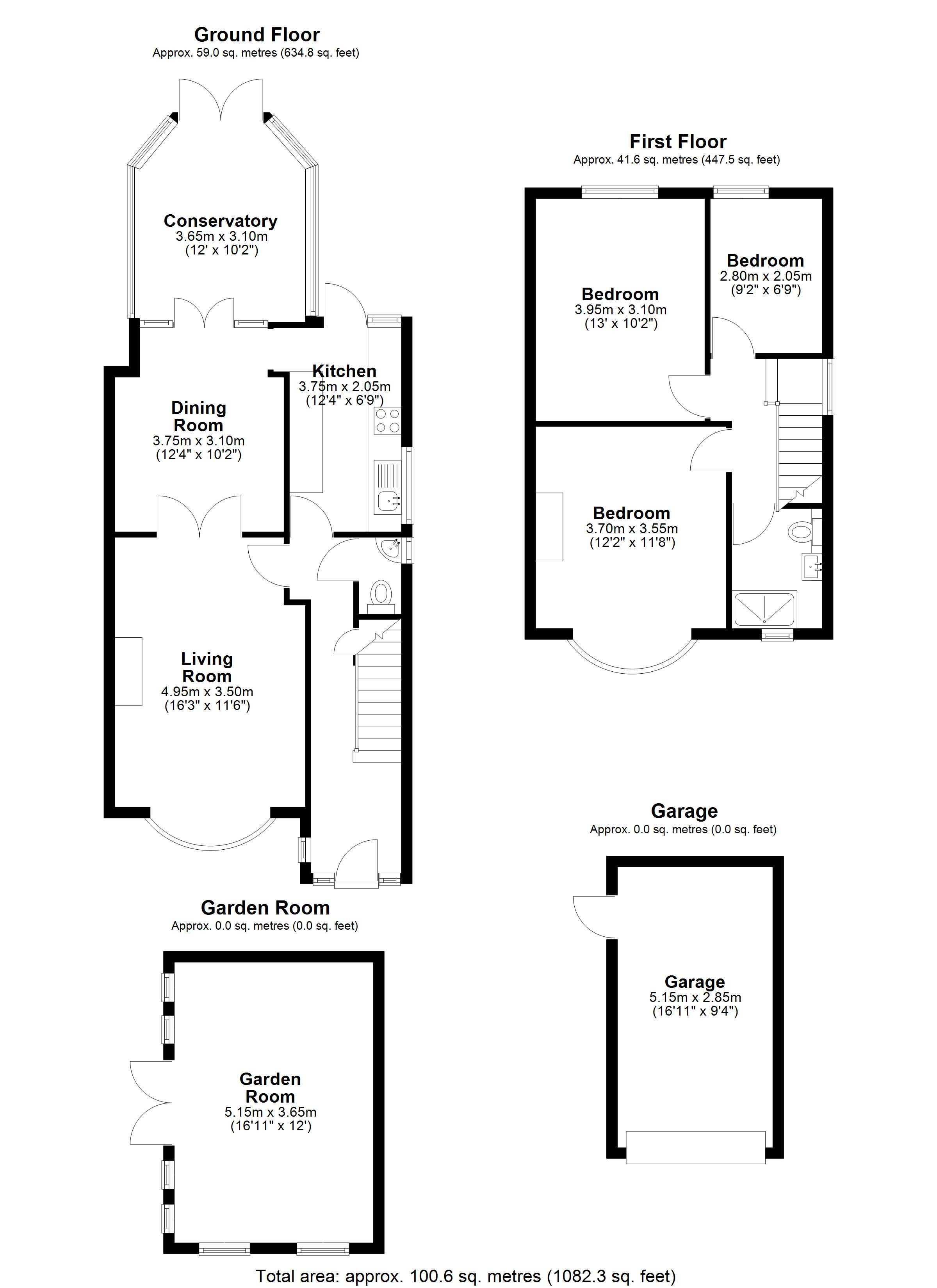 100, Hare Hill, Addlestone floorplan