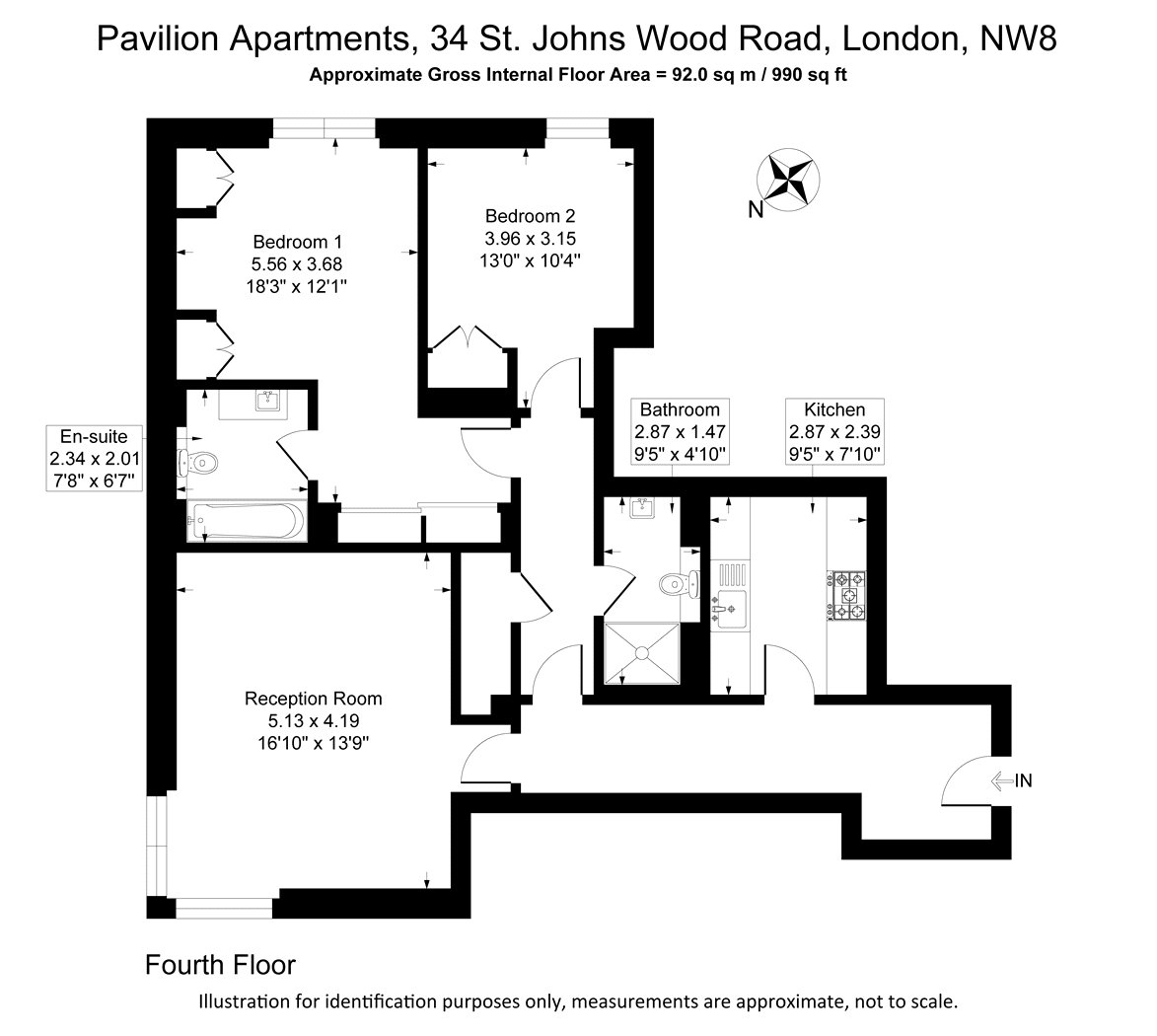 Pavilion Apartments, St John's Wood floorplan