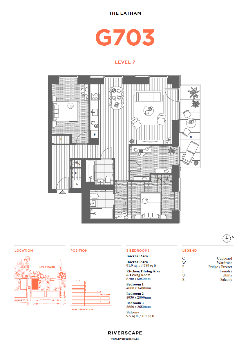 43, Endurance House, 5, Riverscape Walk, London floorplan
