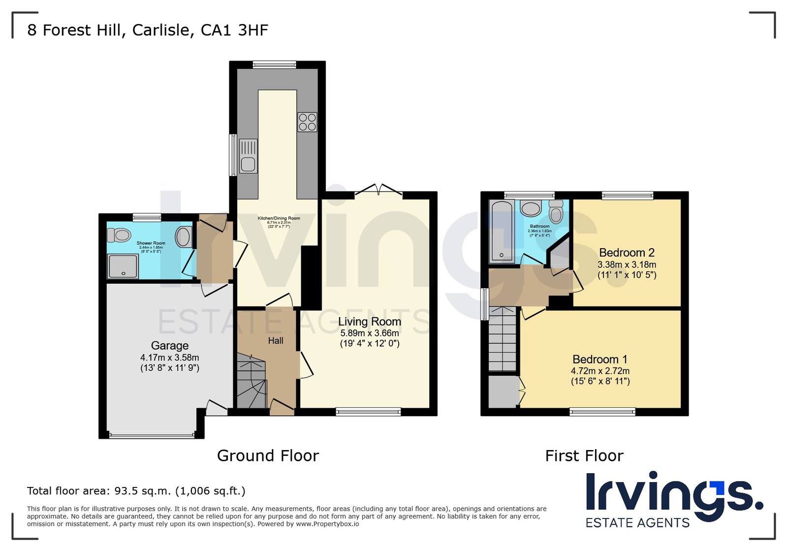 8, Forest Hill, Carlisle floorplan