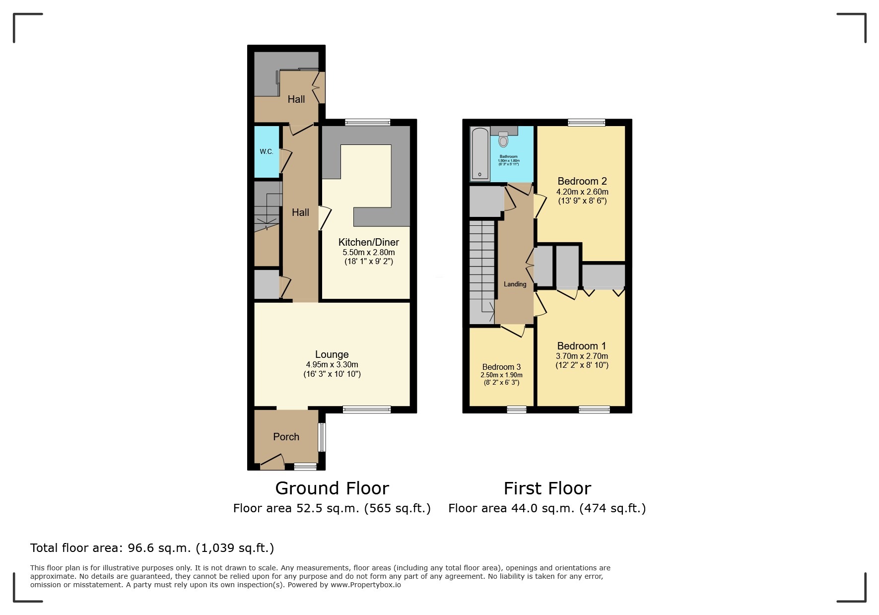 14 Russell Avenue, North Hykeham, Lincolnshire floorplan