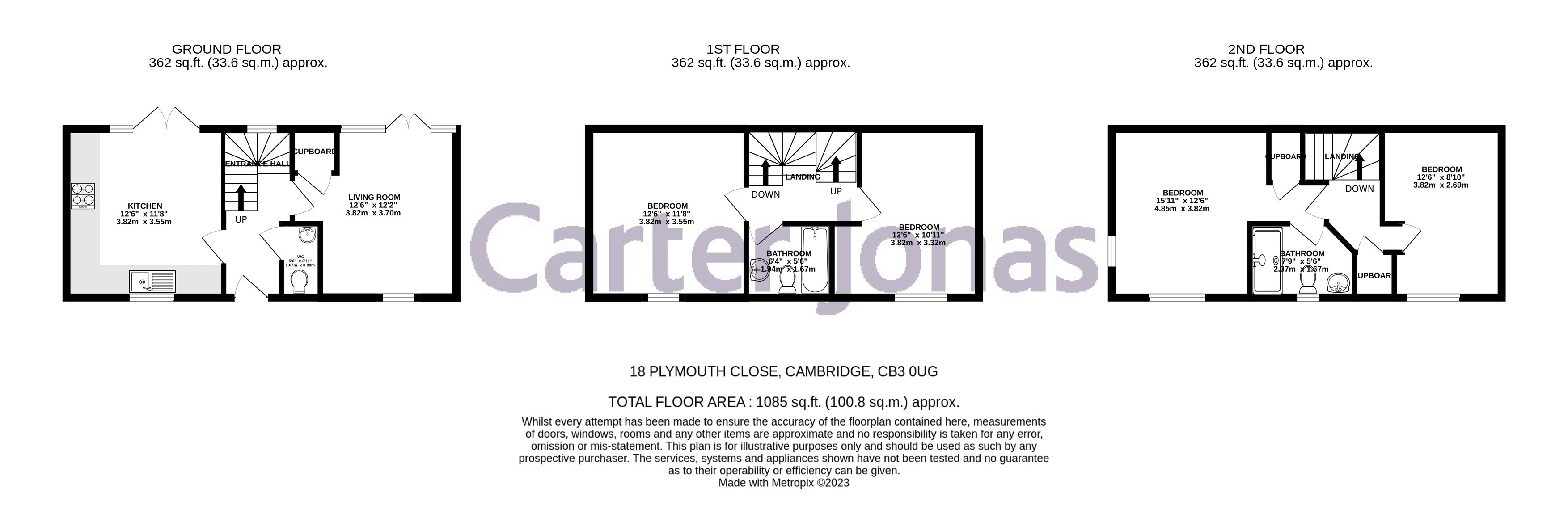 18, Plymouth Close, Cambridge floorplan