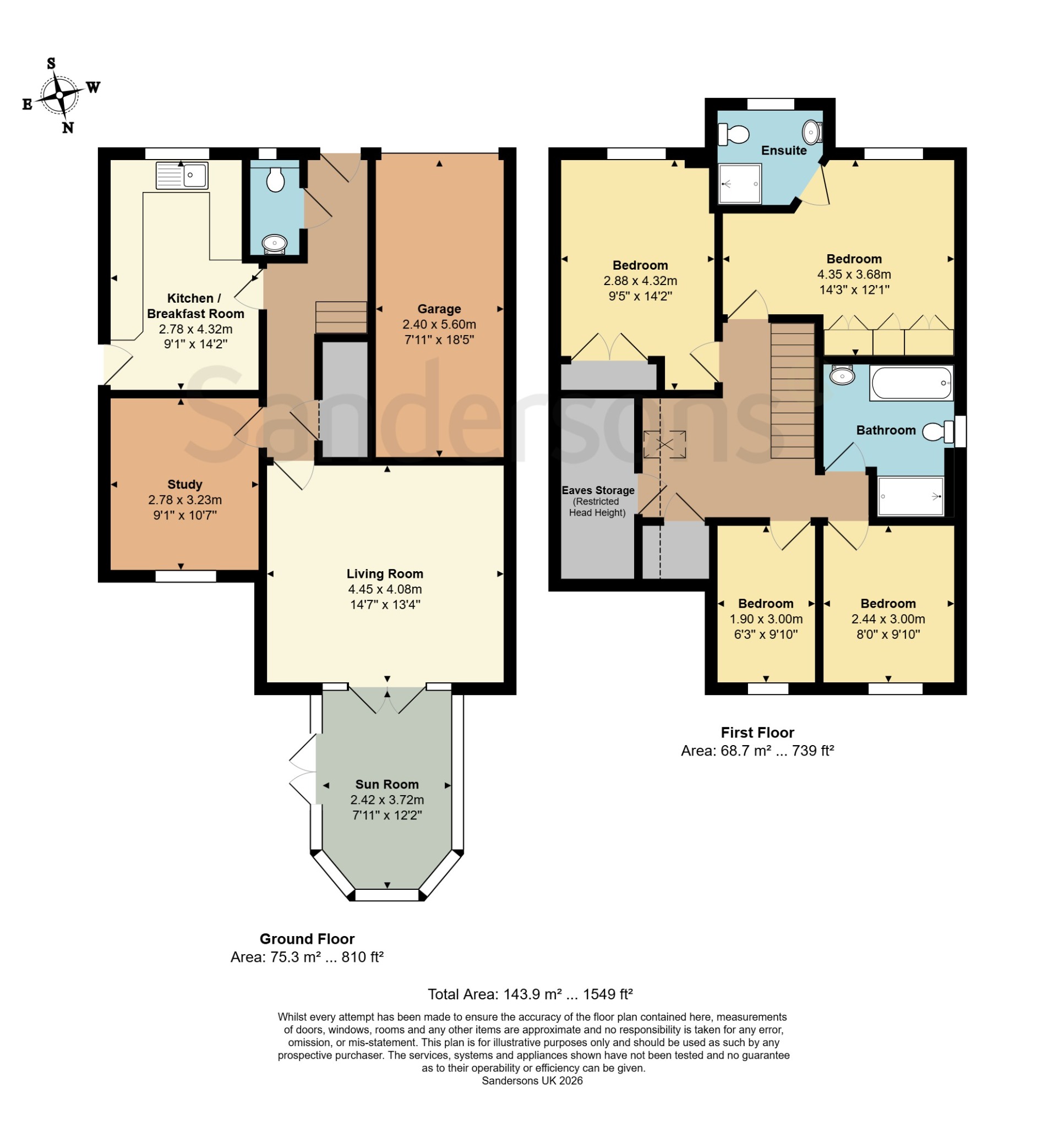 15 Harrow Way, Kingsnorth, Kent floorplan