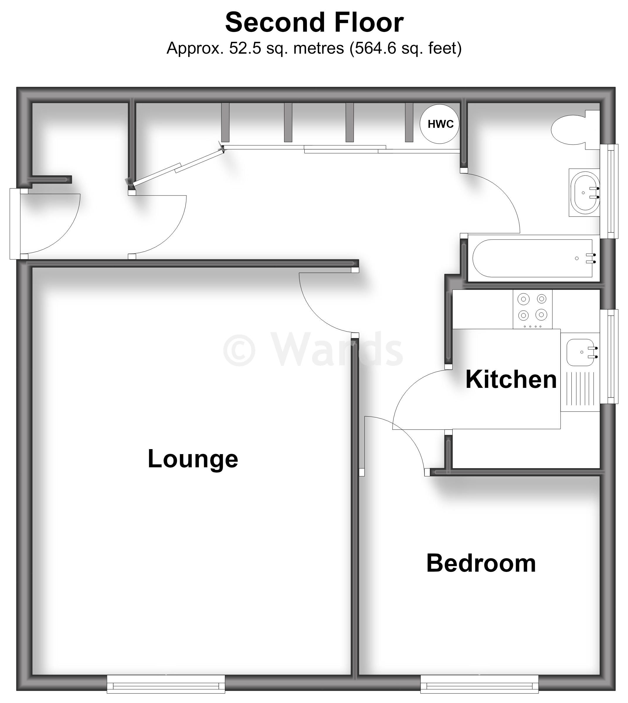 56B, Malling Road, Snodland floorplan