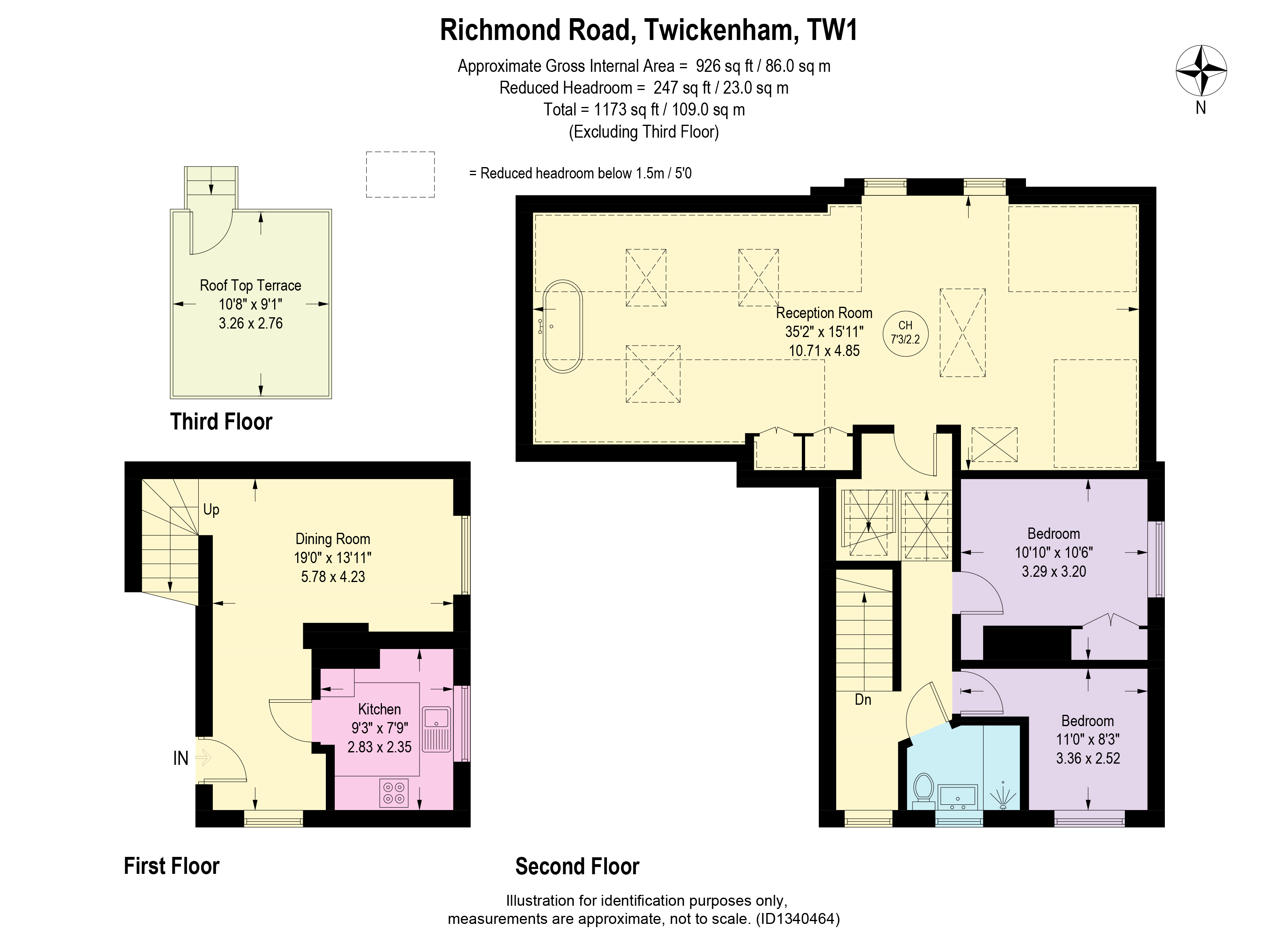 309, Richmond Road, Twickenham floorplan