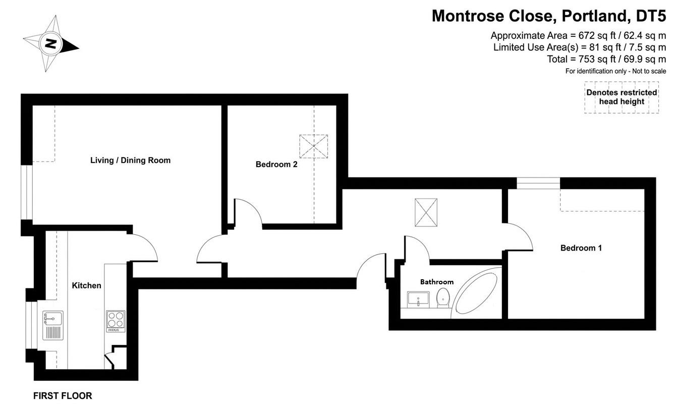 Flat 4, 30,, Montrose Close, Portland floorplan
