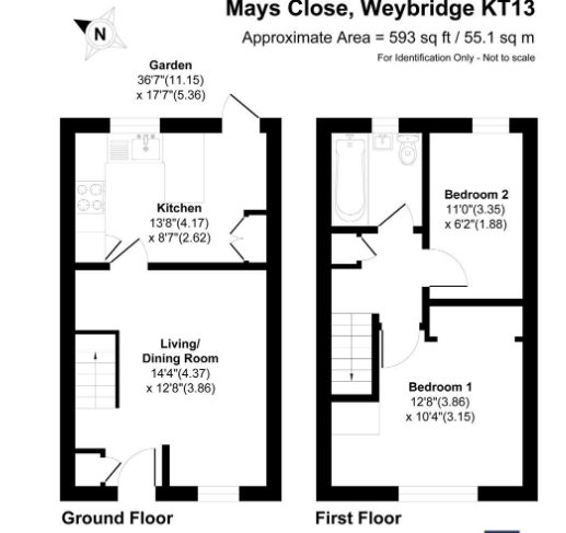 15, Mays Close, Weybridge floorplan