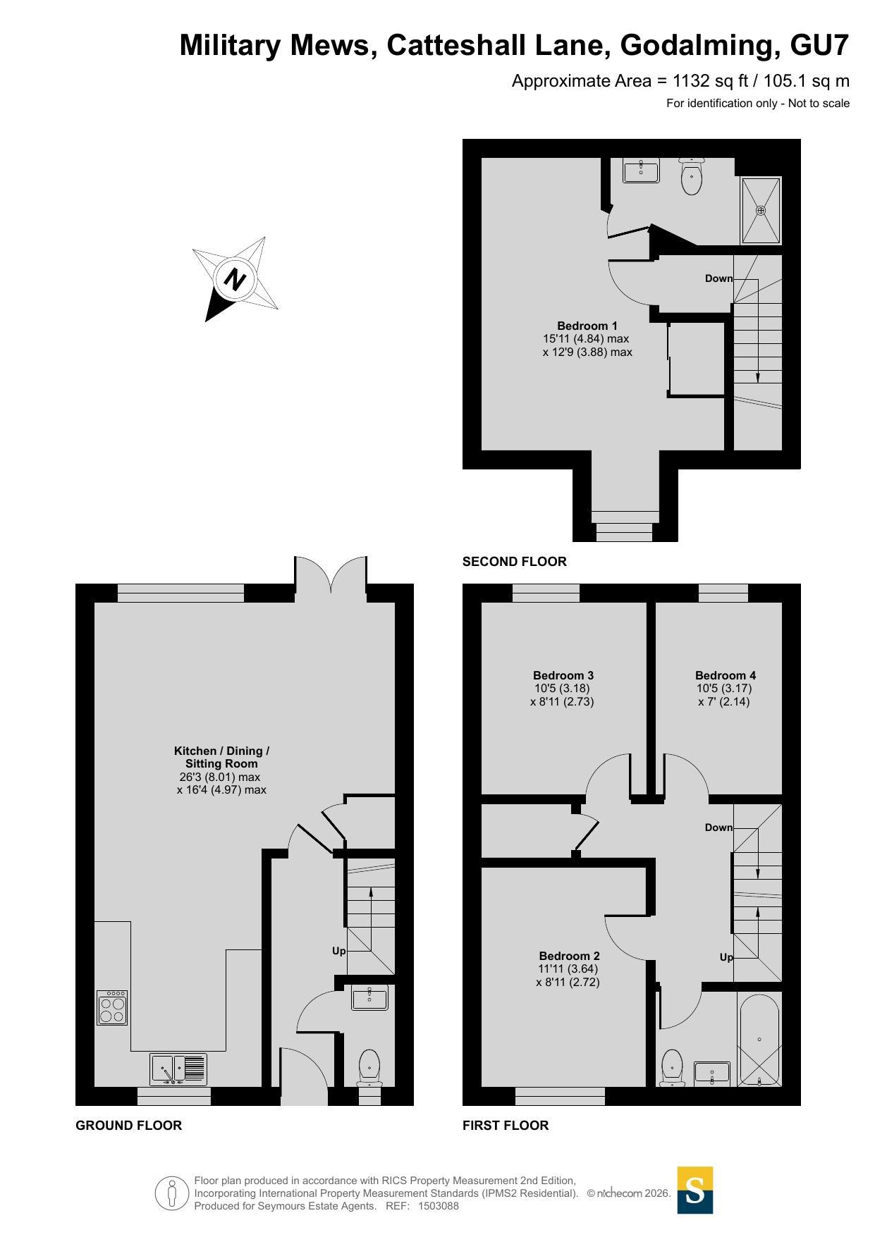 2, Military Mews, Godalming floorplan