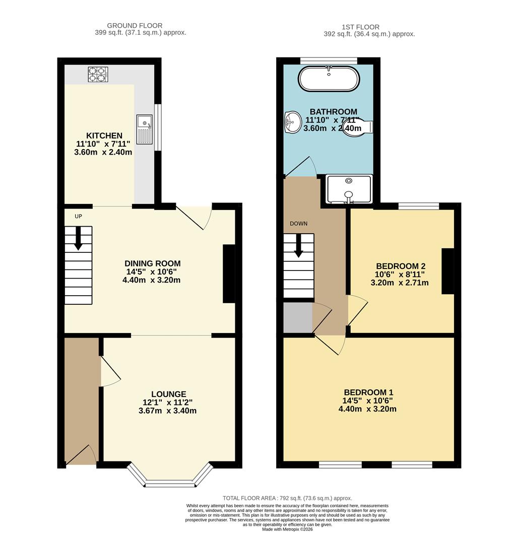 34, Drew Street, Brixham floorplan
