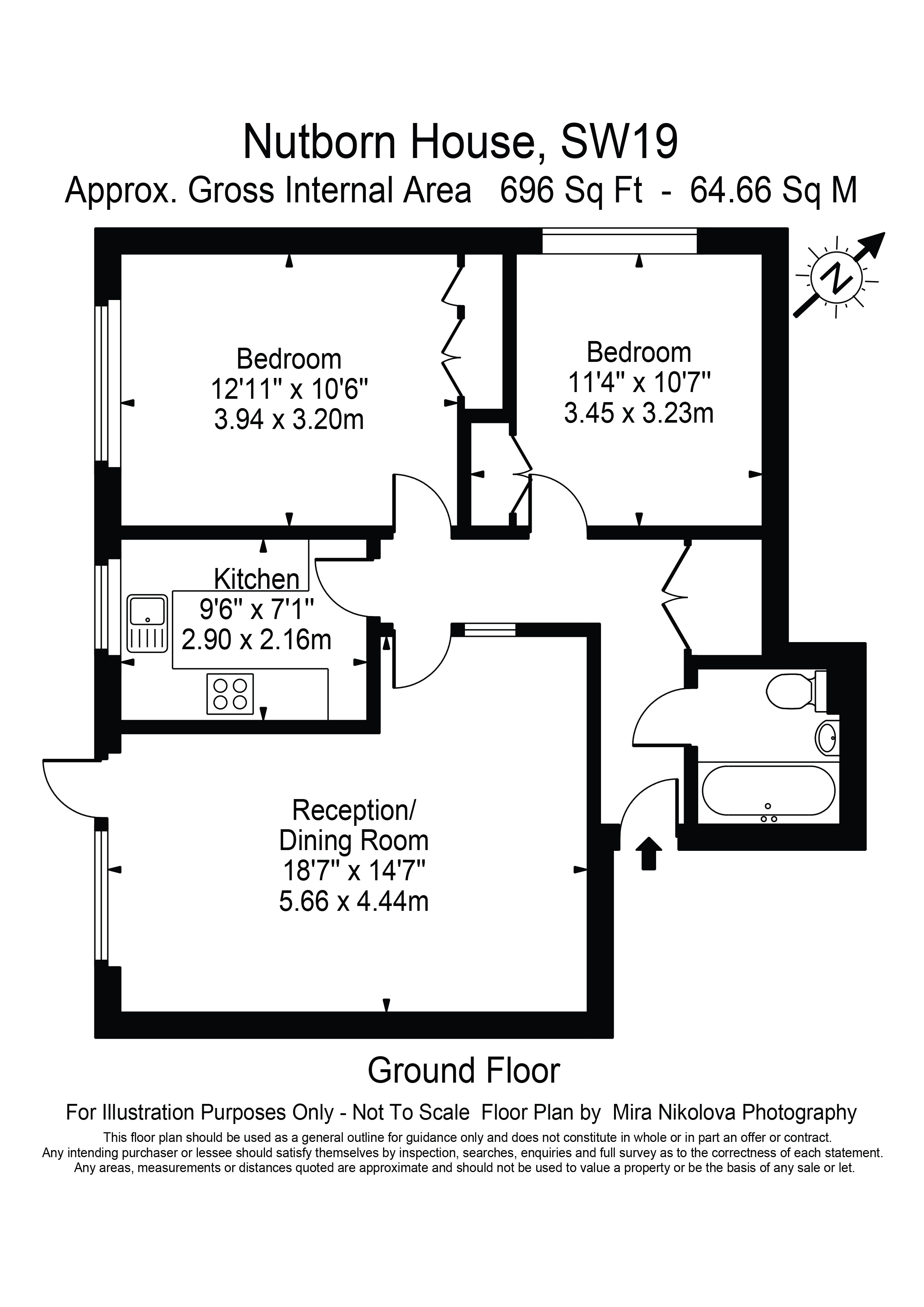 14, Nutborn House, Wimbledon floorplan