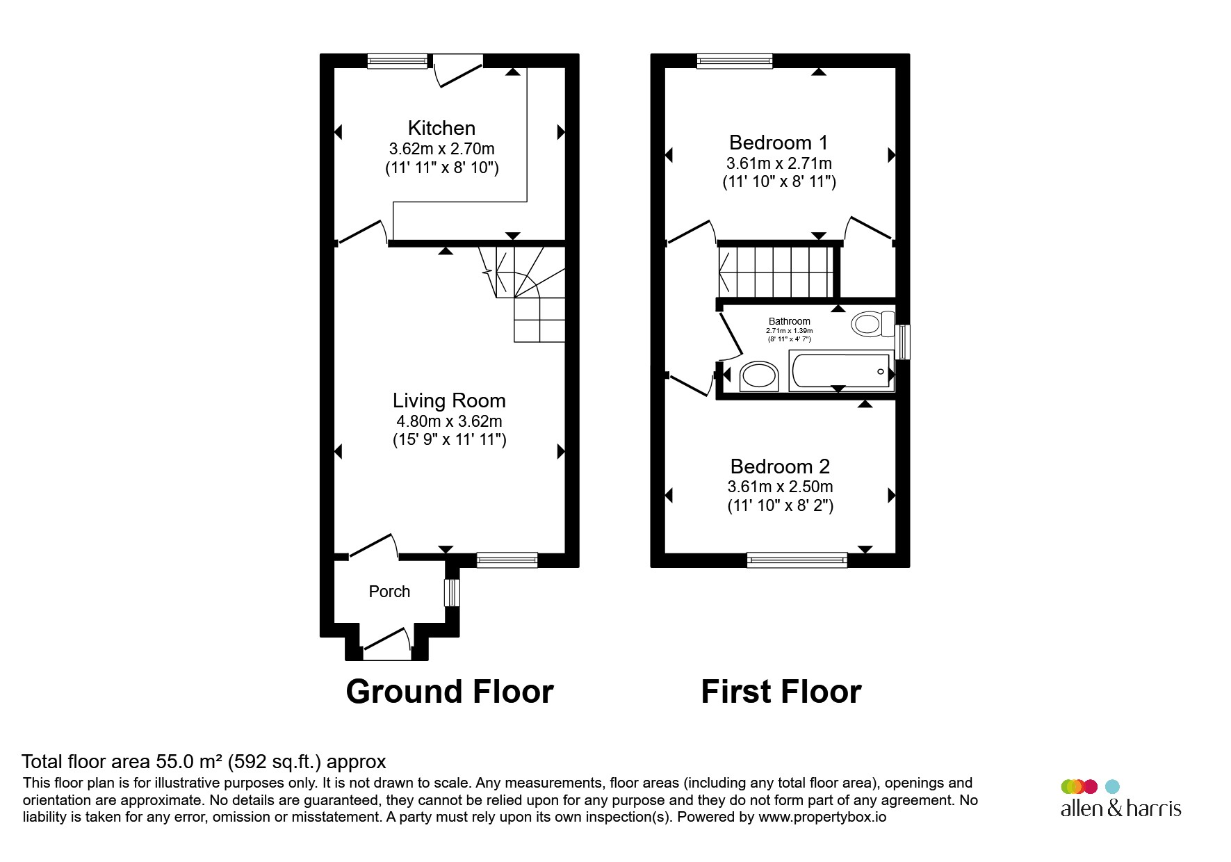 21, Partridge Close, Swindon floorplan