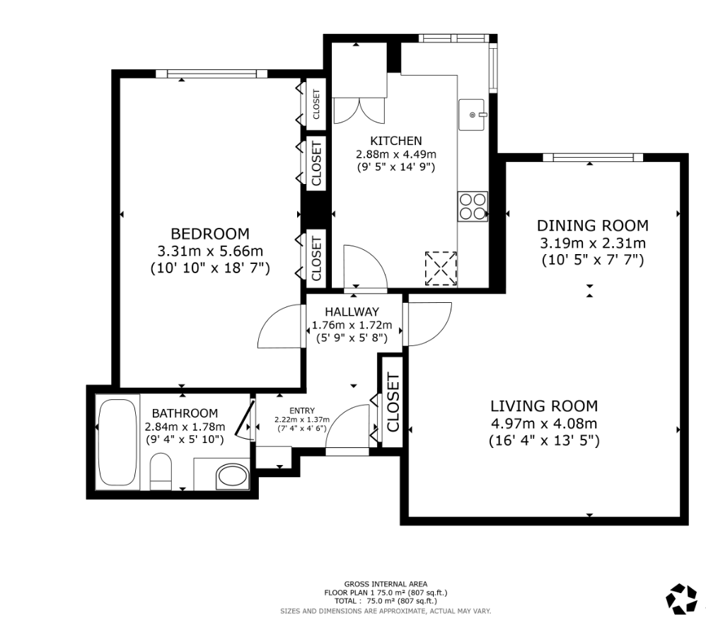 Kensington High Street, London floorplan
