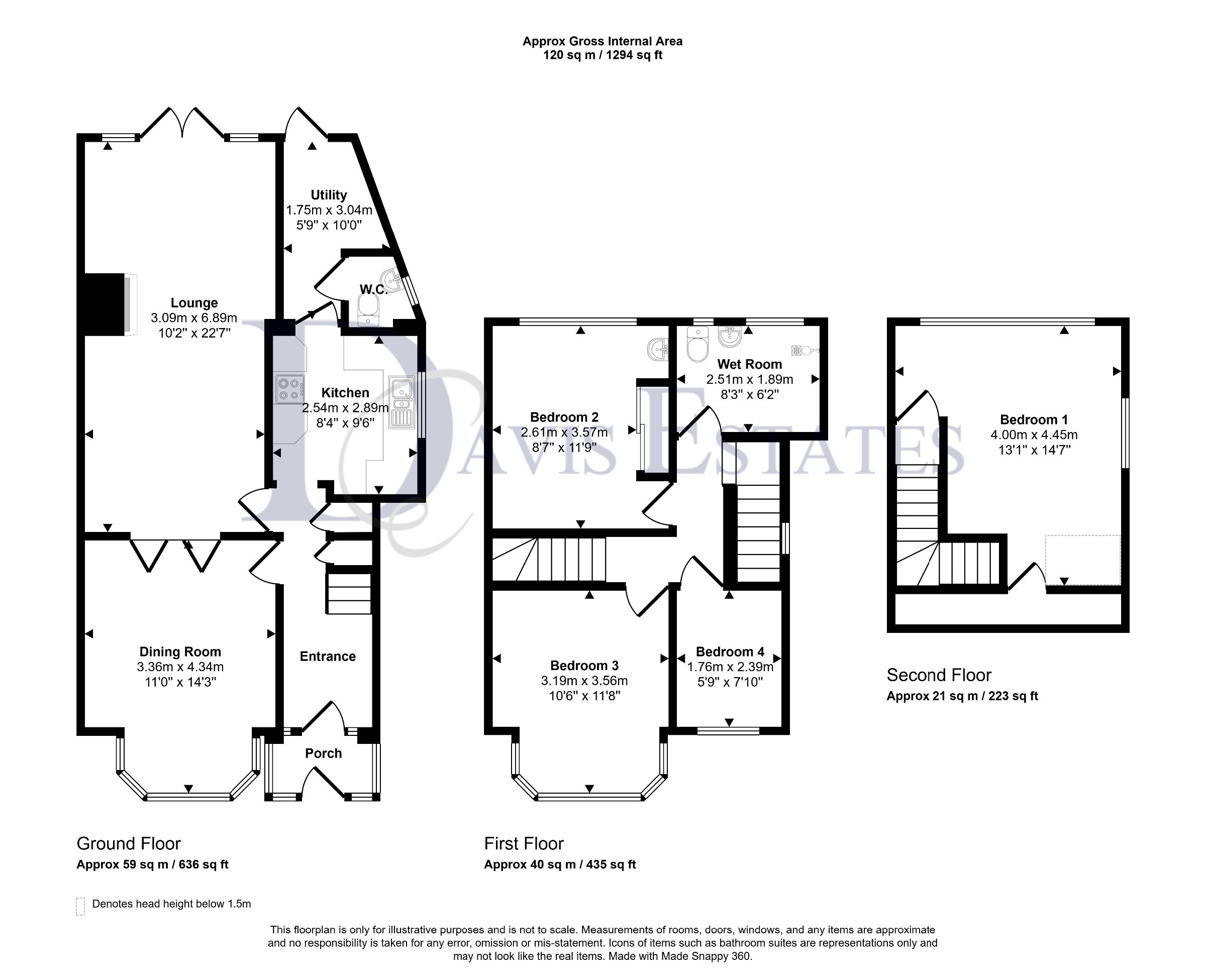 136 Grosvenor Drive, Hornchurch floorplan
