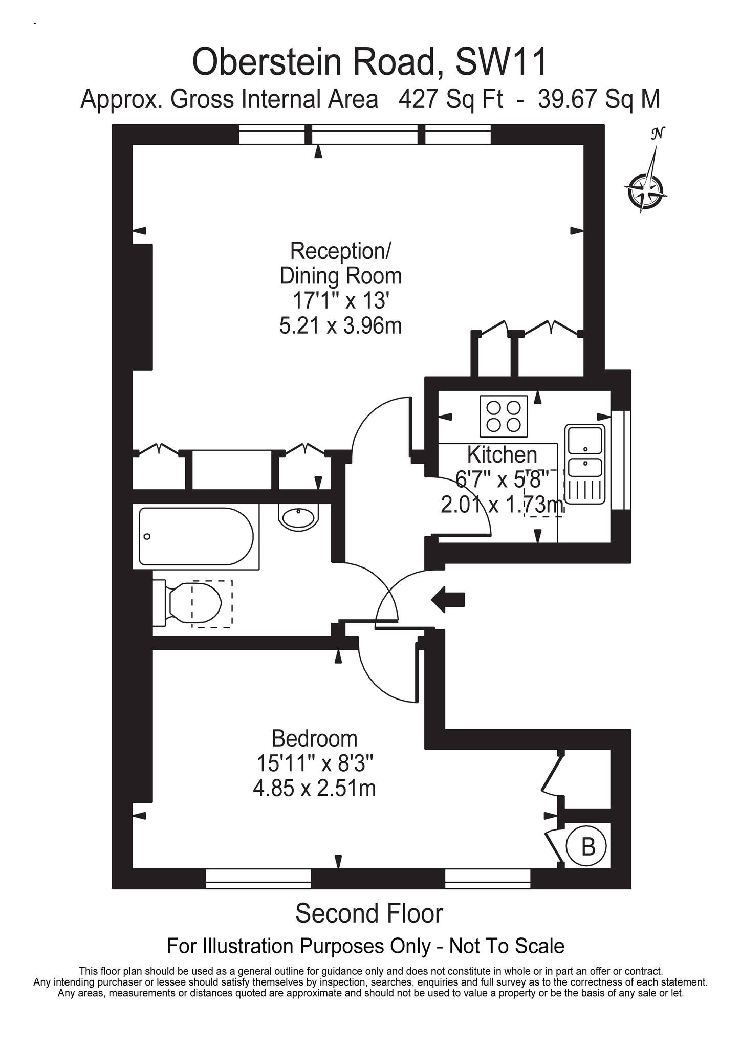 1 Bedrooms Flat to rent in Oberstein Road, London SW11