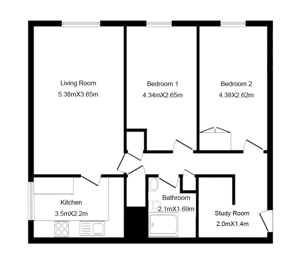 46 Cornhill Court, Aberdeen floorplan