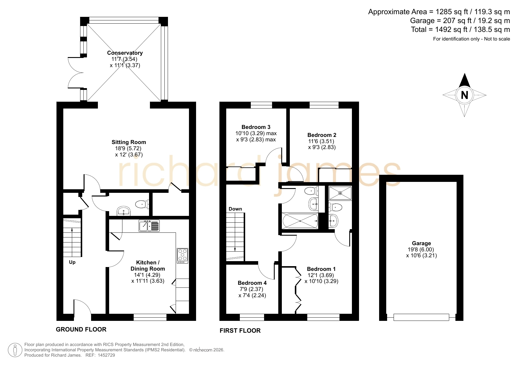 74, Cowleaze, Purton floorplan