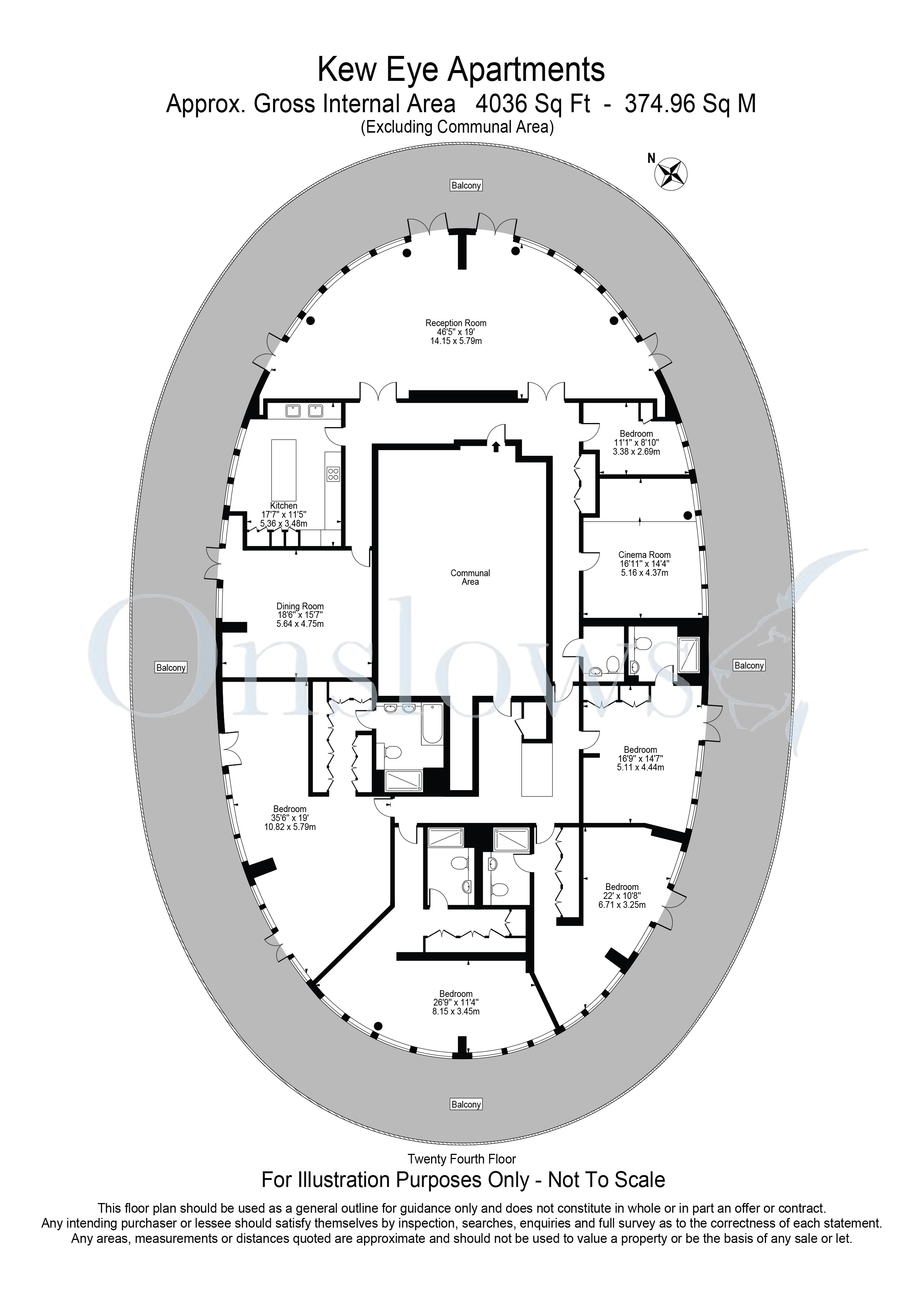 5 Bedrooms Flat to rent in The Penthouse, Kew Eye Apartments, London TW8