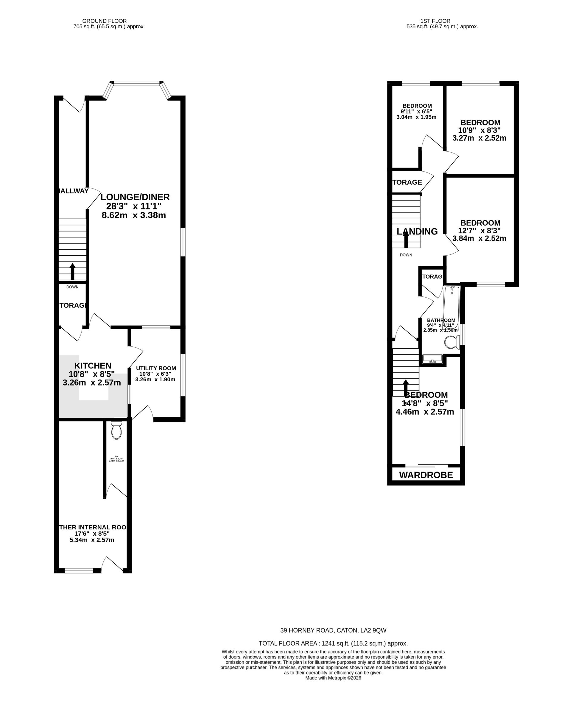 39 Hornby Road, Lancaster floorplan