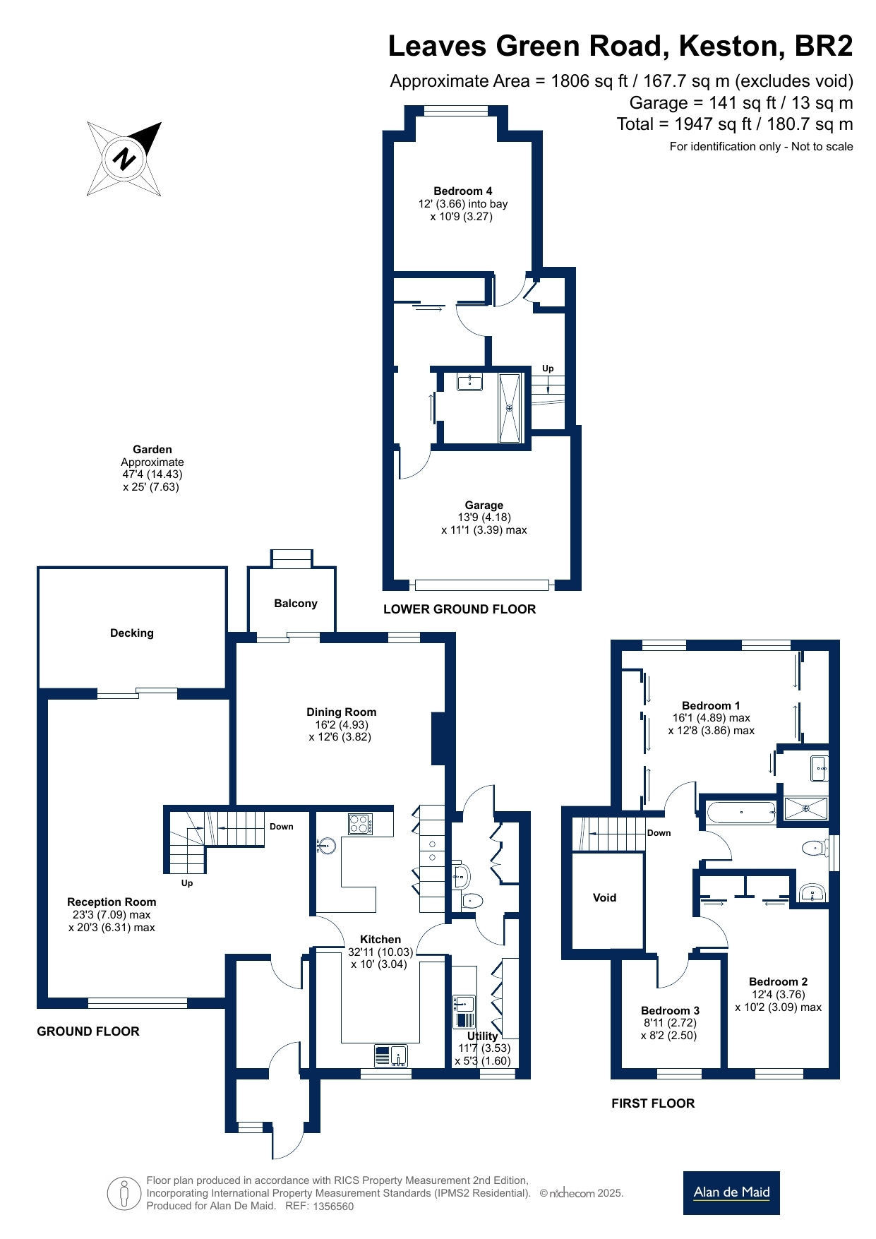 60A, Leaves Green Road, Keston floorplan
