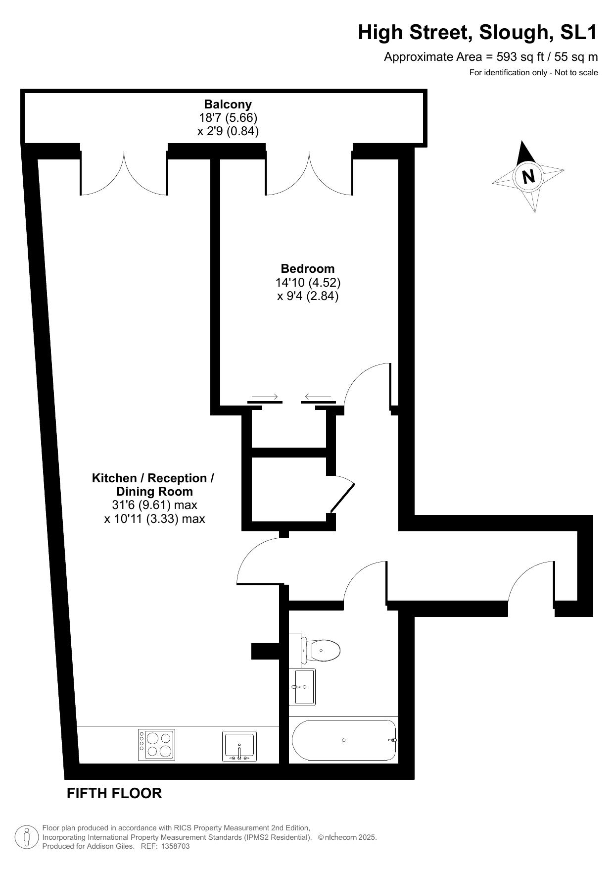 Flat 68, 26, High Street, Berkshire floorplan