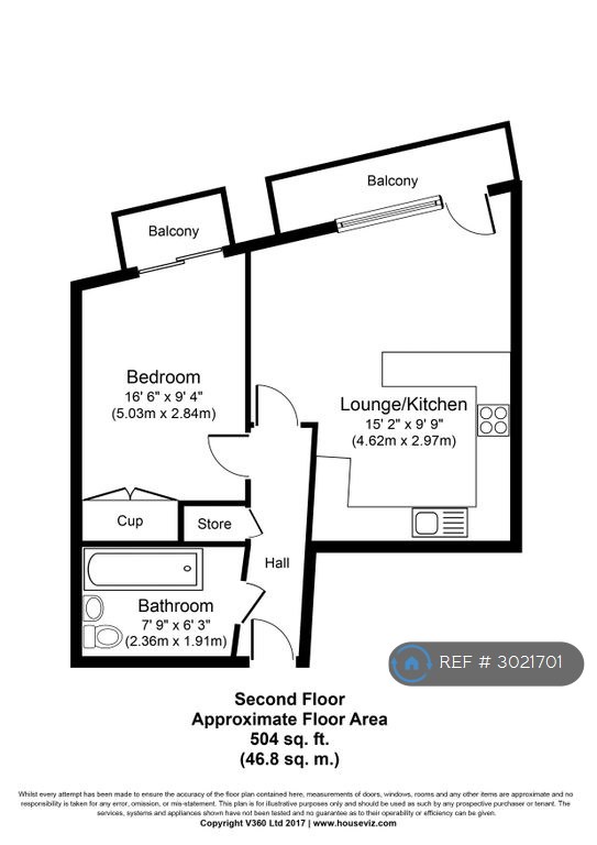 Flat    Lee High Road, London floorplan