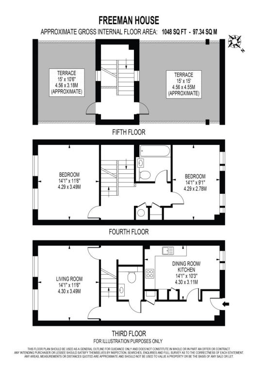 Flat 3 Freeman House, 19 Castle Street, London floorplan