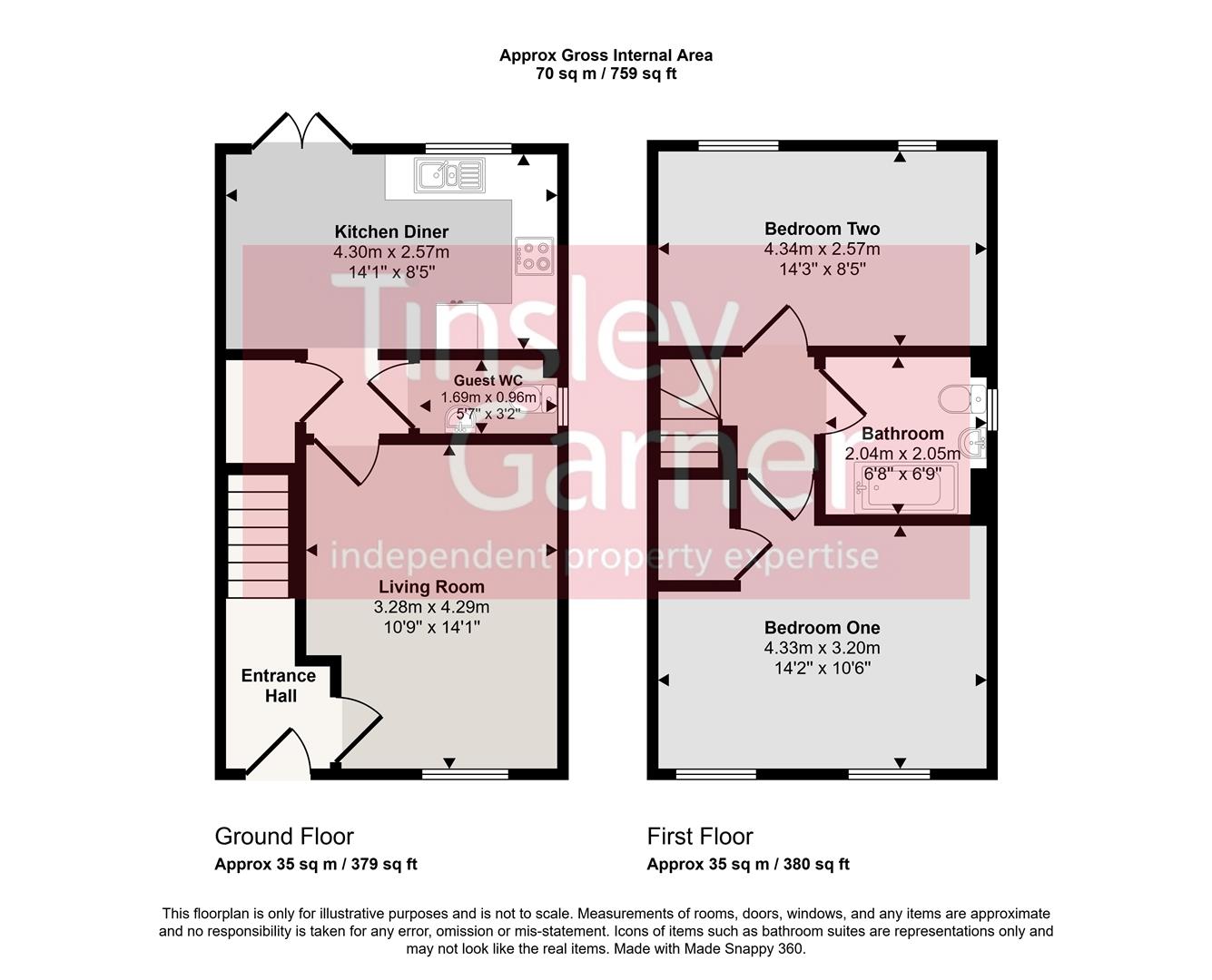 6, Skylark Row, Newcastle floorplan
