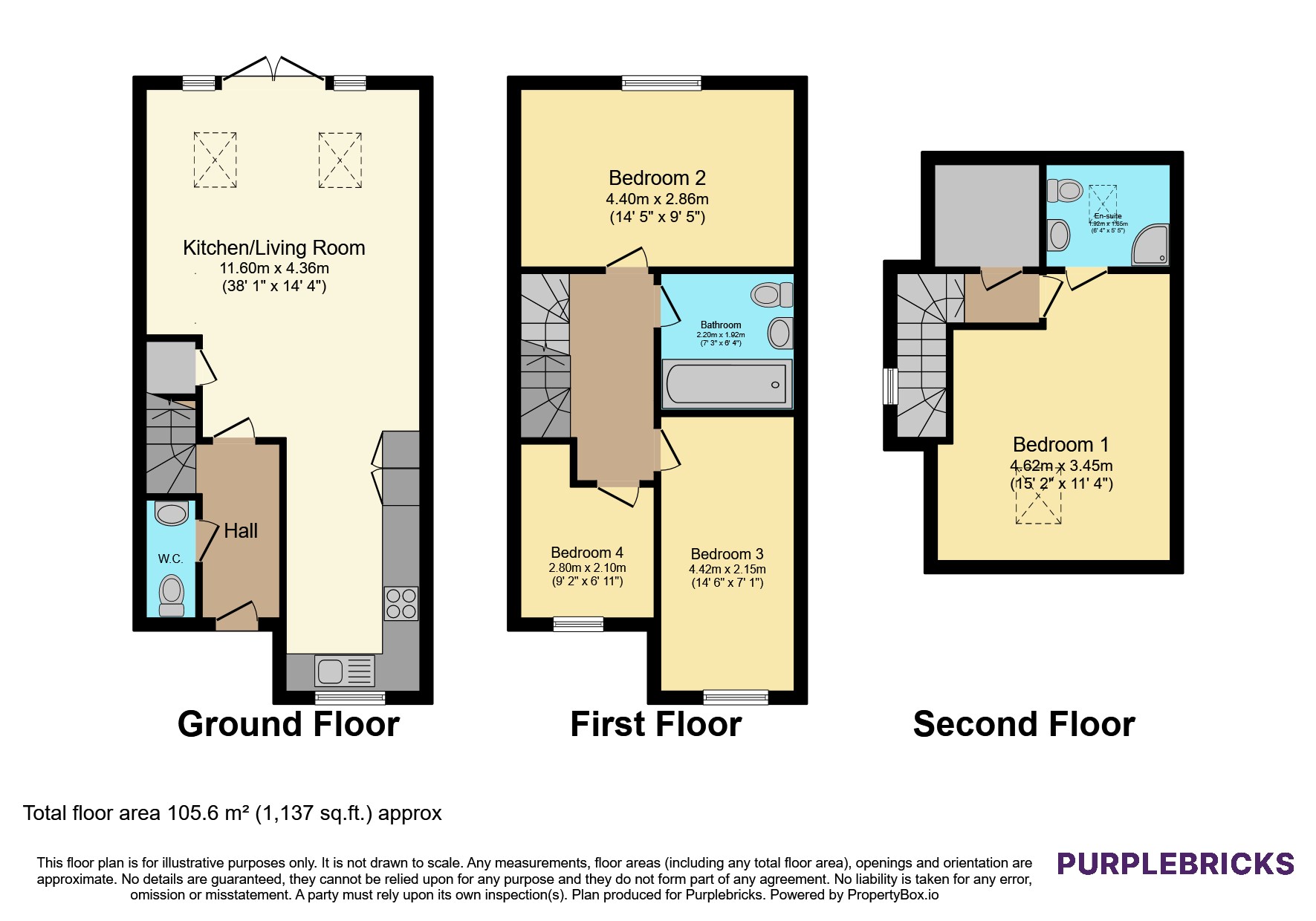 1 Axbridge Terrace, Redcatch Road, Bristol floorplan