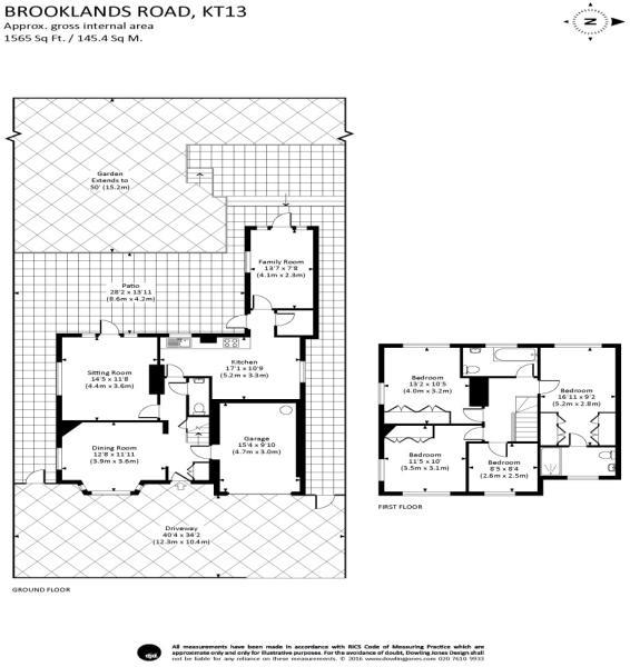 4 Bedrooms Detached house to rent in Brooklands Road, Weybridge, Surrey KT13