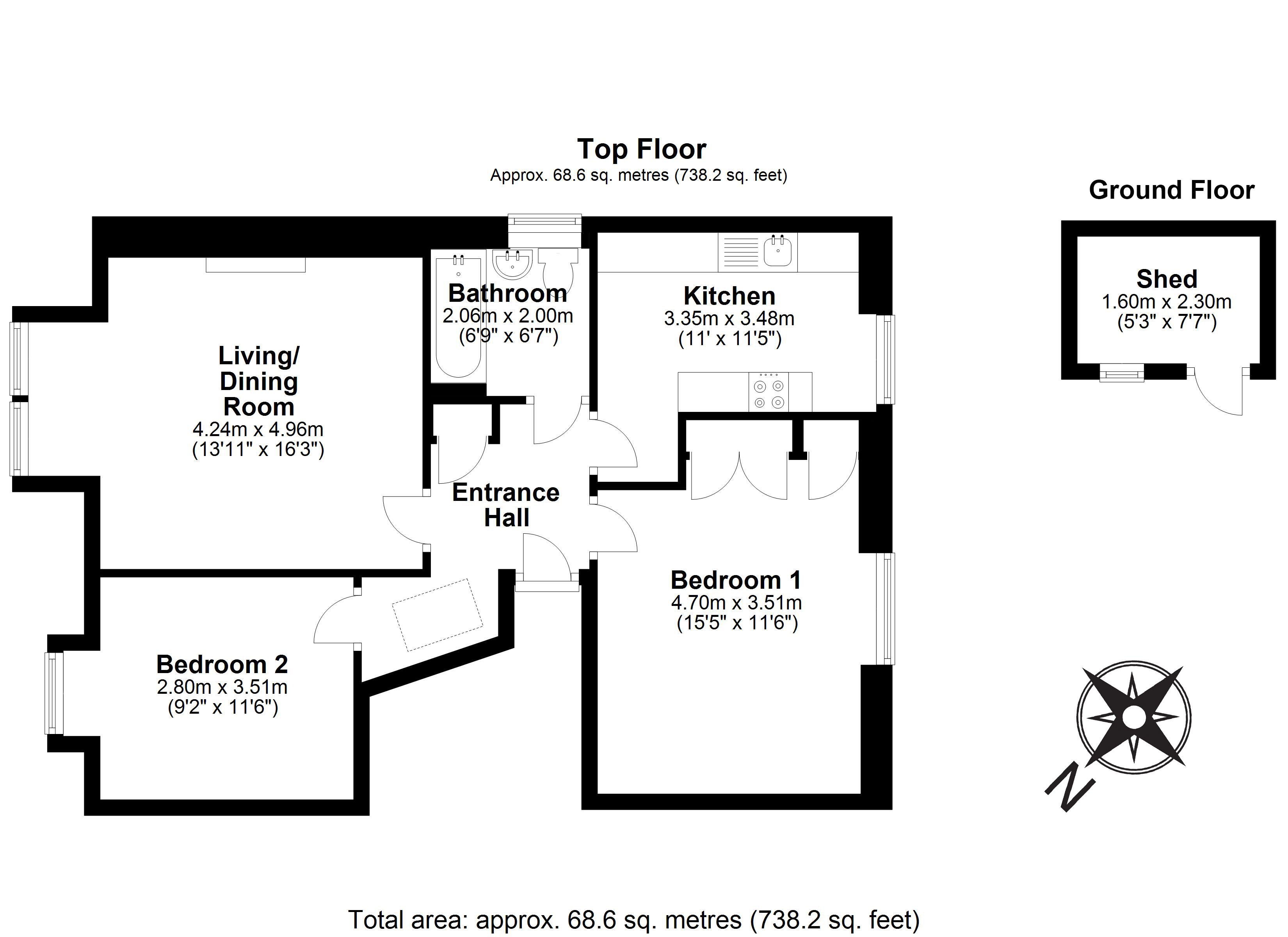 2 Bedrooms Flat for sale in 49 (2F1) Argyle Crescent, Joppa, Edinburgh EH15
