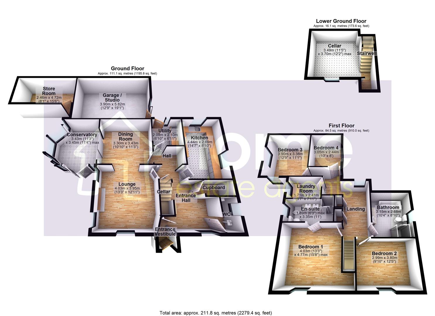 Station House, 156, Station Road, Glossop floorplan