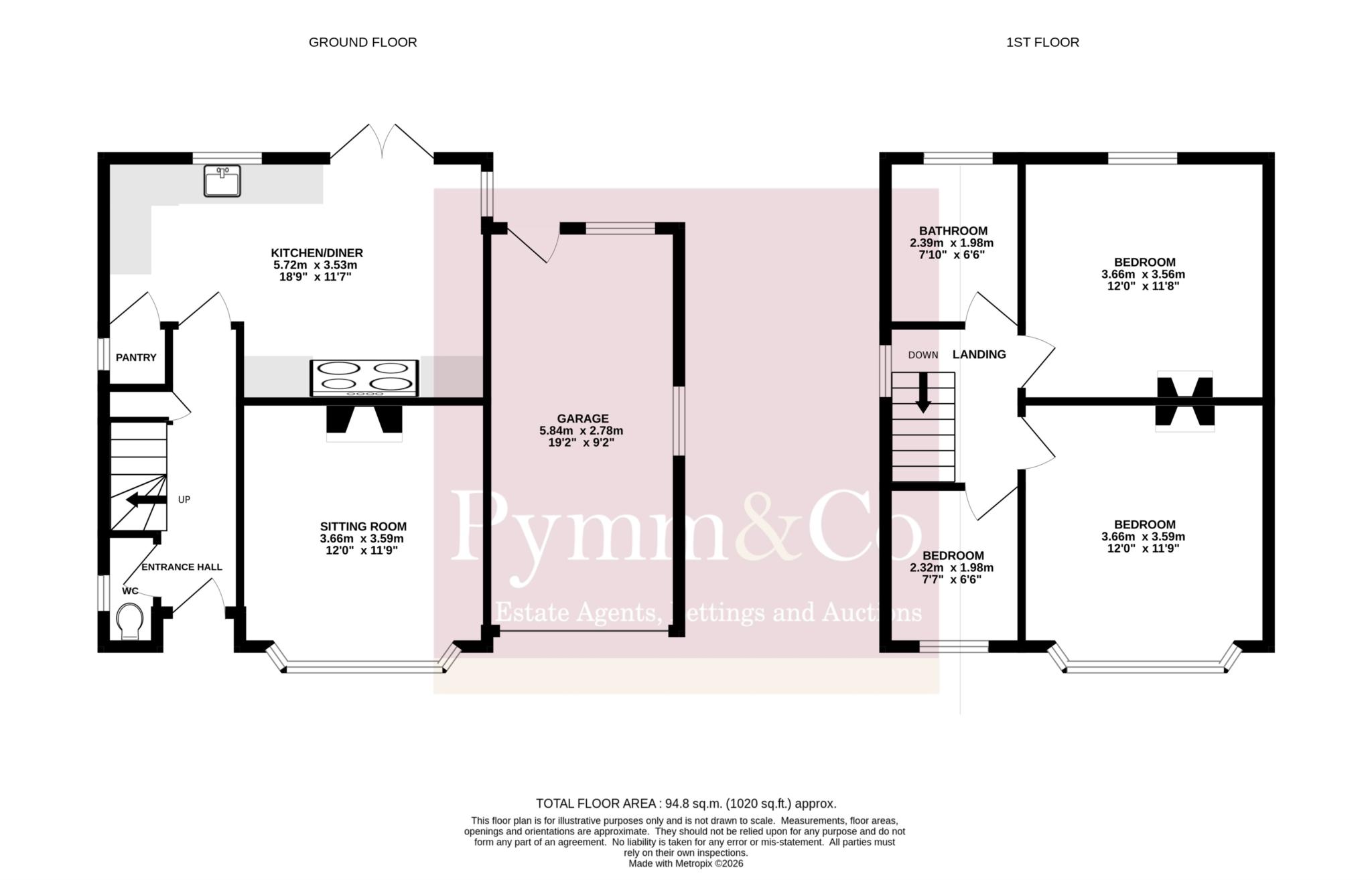 11, Garden Road, Sheringham floorplan
