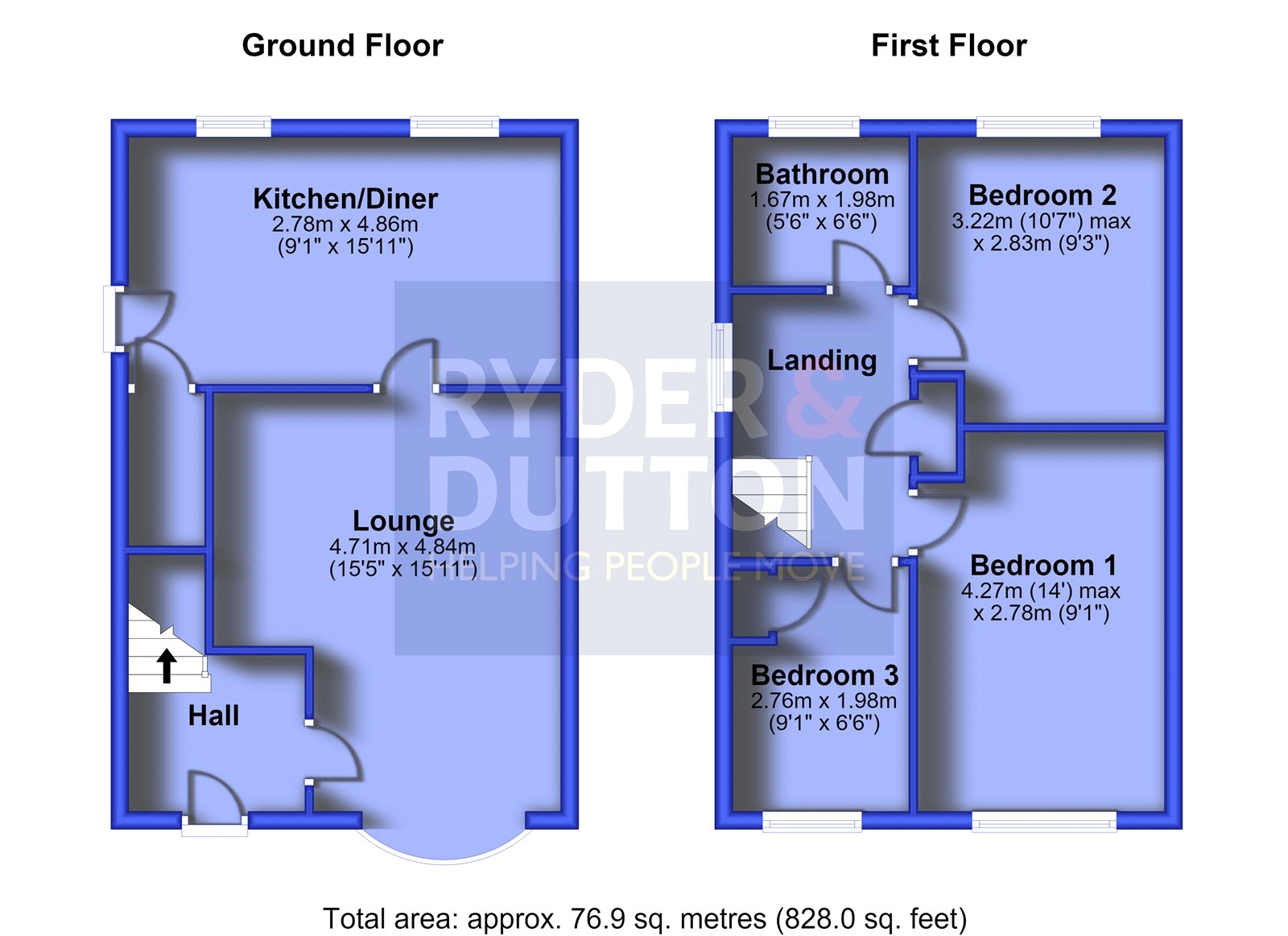 62, Lower Hey Lane, Mossley floorplan